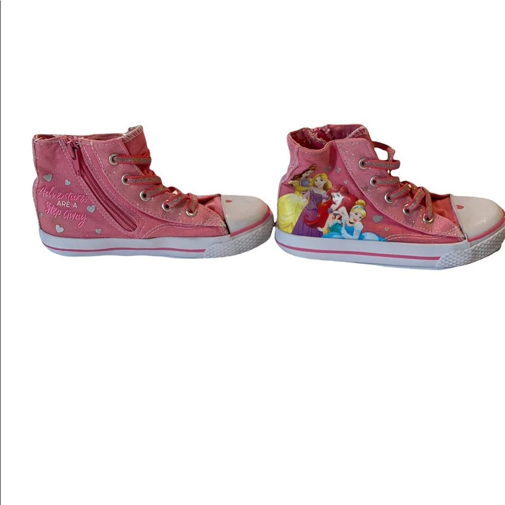 Disney princess lace up pink shoes girls size 11
